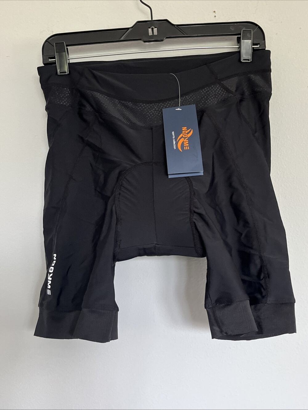 Women's Nooyme Solid Black Bike Bicycle Shorts XL Padded Polyamide Spandex NWT